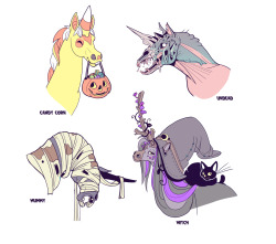 c3rmen: c3rmen:  TWITTER – INSTAGRAM continuing on the spooky theme I did a bunch of Halloween Unicorns  Flashback Friday to some SPOOKY UNICORNS i designed 2 halloweens back! 