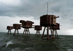travel0ften:  Built during the Second World War, the Maunsell Sea Forts in England