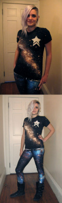 jessfink:  I tricked out my Starfighter shirt