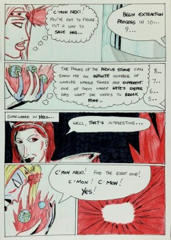 Kate Five vs Symbiote comic Page 128  Back to Nexi, as the clock ticks for Kimberly. Meanwhile Nexi’s magical fiddling seems to have attracted the wrong kind of attention