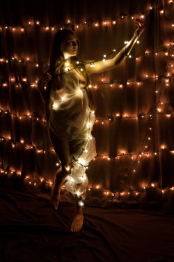 darknesslit:  Holiday Light Shibari (Part 2)There is no greater gift you can give someone other than trust and intimacy.  The greatest gift the world can give you is the right person to share that with.  I am grateful tonight for the girl in my knots,