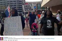  Today Is Racist Fuckery (10.20.14): At Yesterday’s Protest Outside The St Louis
