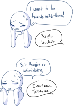 pink-momquartz:  elicia-zalgo:  wassaat:( ͡° ͜ʖ ͡°) “I am nothing. talk to me” lol my life in a nutshell   This is me.
