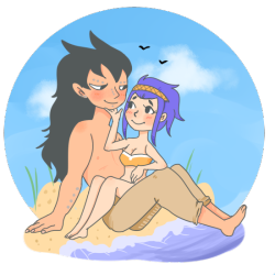 homuras:  some couple commissions for roses-dont-last-forever of gajeel and levy! commissions are still open! 