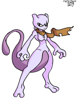 My Mewtwo OC, Raphael. I don’t have a backstory for him quite yet. 