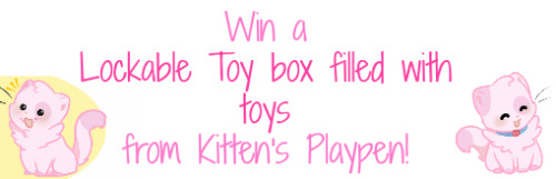kittensplaypenshop:  we just wanted to show our appreciation for all of your support of us with a big contest~! We love you guys so much D: Contest is 18  You will be winning:1 Lockable Toy Chest1 Pink Metal Cuffs1 XOXO Impression Paddle1 Star Wand1