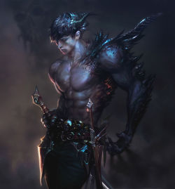 scifi-fantasy-horror:    demon warrior by