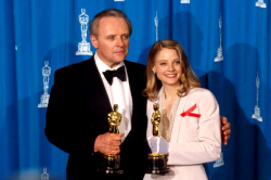 hanniballecters:  Sir Anthony Hopkins and Jodie Foster with their Oscars for Silence of the Lambs 1992 