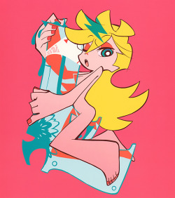 artbooksnat:  Panty &amp; Stocking with Garterbelt (パンティ＆ストッキングwithガーターベルト) illustrations originally drawn by character designer Atsushi Nishigori (錦織敦史) for the Blu-ray covers, featured without decoration in