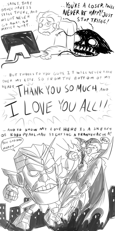 Had some pretty bad thoughts occasionally, so I decided to make a quick comic about it to vent it out, and to say how thankful I am for the people in my life.
