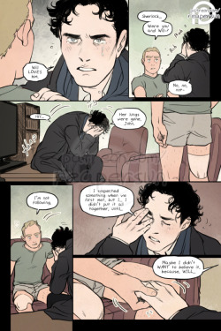 ~Support me on Patreon~~Read series from beginning~&lt;Page 18 - Page 19 - Page 20&gt;I’m still always torn on goopy Sherlock characterizations but this is a coffee shop AU so I’m not gonna be ashamed of it