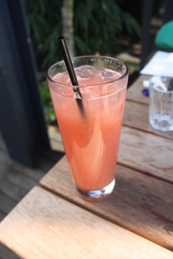 Grapefruit juice at Top Paddock in Melbourne! Yum!