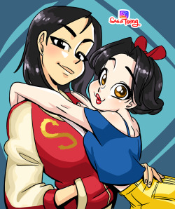 dconthedancefloor:Is Mulan and Snow a thing now?where can i sign up? nice~ &lt; |D”‘‘