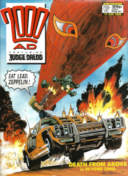 Cover by Kev Hopgood for 2000AD Prog 631 (June 1989). From a charity shop in Hockley, Nottingham.