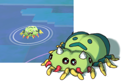 iguanamouth: iguanamouth: hey pokemon go can you please stop showing me these incredibly scary spiders turns out none of these are glitches and my trainer is actually stuck in a nightmare realm full of monsters that only they can see. thanks 