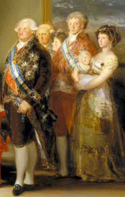 jaded-mandarin:  Goya. Detail from Charles IV of Spain and His Family.  THE BABY IS SO FUCKING CUTE AND HAPPY