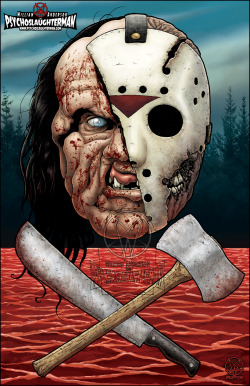 psychoslaughterman:   “Victor Voorhees” 2016 May only have 1 Friday the 13th in store for us this year but I’ve got 2 Derange Killers for you to feast your eyes on today. Victor Crowley from Hatchet and of course Jason Voorhees from Friday the 13th(Part