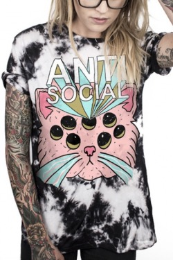 ruby-woo-s: Trendy Cool T-shirts  ANTI-SOCIAL Cat  //  Magic Girl    OH.BOY  //  Letter Skull  Color Block Letter  //  Cactus  1969 Sun  //  Nasa Logo  Letter Skull  //  Day&amp;Night Free shipping worldwide！ 
