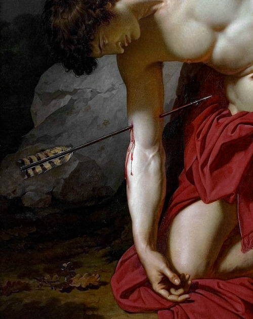 aqua-regia009: The Dying Saint Sebastian   (Detail), 1789.by   François-Xavier Fabre (1766-1837)   