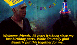 fudgeflies:  Happy 86th Birthday, Voldemort ♥  