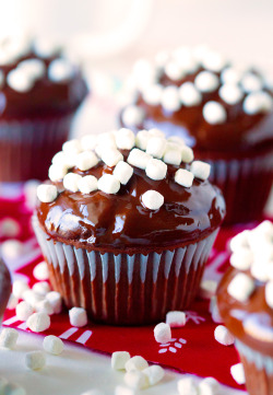 do-not-touch-my-food:  Hot Cocoa Muffins