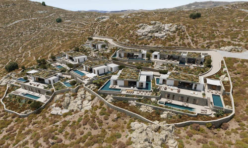 mensministry:  The Green Luxury Villas, Mykonos, Greece,Chorografoi Architects for Florios Group