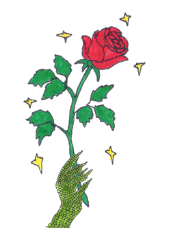 artbabygrace:  A fairytale about a lizard princess who can make roses change colorsby Art Baby Girl