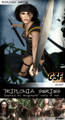 More to add to your Triplonia collection! This time get yourself familiar with Scout For G3F!  You don&rsquo;t want to meet her. It won&rsquo;t be a fair fight, and quite likely you will lose before you even know she is there.  She is stealth Personified.