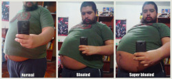 gettingsobig: keepembloated: I’ll take “super bloated.” I want to turn that super bloated belly into a mega bloated belly 