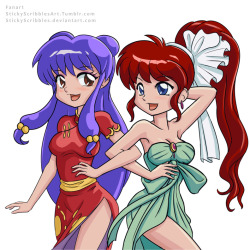 Ranma Dates Shampoo Part2Previous:http://stickyscribbles.deviantart.com/art/Ranma-Dates-Shampoo-Part1-662317261Ranma  lost a bet and has to go on date with Shampoo for Valentine&rsquo;s Day.   Shampoo is so eager, she helps Ranma undress and find somethin