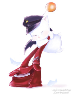 m4dnezz:  Moogle from Final Fantasy A Realm Reborn :)Paint Tool Sai 