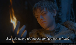 arrestedwesteros:  G.O.B.: But still, where did the lighter fluid come from?  Burning Love - 2x09