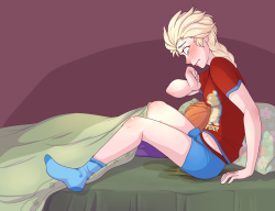 circuscarnie: Headcanon that Modern!Elsa sometimes wets the bed