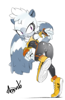 edgeargento:  it girl must draw Tangle the Lemur. New sonic gal. I felt like I had to draw her.  