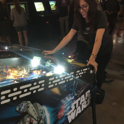 Gaslamp has a Coin Op now and I got to finally play @sternpinball&rsquo;s new Star Wars machine! I really love it! Especially this one which was clearly very new so I put up high scores immediately but spent the rest of the evening failing to keep it
