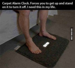 Carpet Alarm Clock