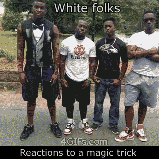 4gifs:  Magic card trick reactions. [video] 