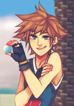 taka-maple:  “Well, I figured, you might as well have this back now, Roxas!” For an at with cjs-scribbles! i hope you like it!