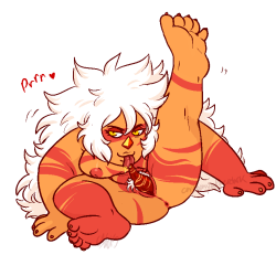 So like - Jasper can do that spin dash roll thing right. Consider this:That means she’s flexible enough she can probably succ/lick herself off