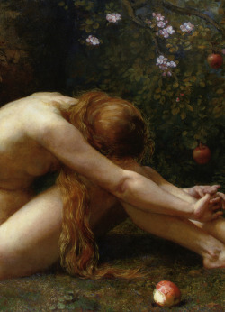 Anna Lea Merritt,Eve,1885 (detail) Oh my god, you don&rsquo;t even know how much I love this representation of Eve.