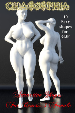  A set of 10 shapes for Genesis 3 Females, which cater to a more buffer  G3F. From lightly plump to heavy hitters, this shapes pack is full of  curves. Included is 10 full body shapes presets for G3F. Get shapin’ today! Attractive Shapes For G3F  http://r