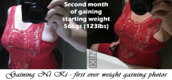 gaining-ni-ki: My first ever gaining photos, starting weight 56kgs, my goal weight 200kgs   