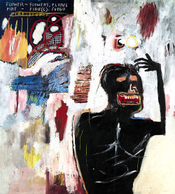 artimportant:  Jean-Michel Basquiat, “Fuego Flores” (1983)  