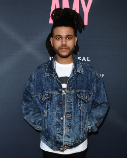 The Weeknd arrives at the premiere of A24