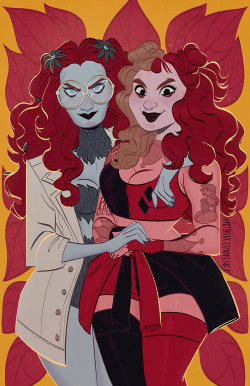 evansvictoria:  I redrew this old drawing of Harley &amp; Ivy 