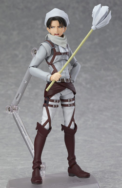  Limited Edition (Only 2,500) Levi Cleaning Figma to be sold at Wonder Festival 2014! (Also new: alternate hairpiece for the Mikasa Figma)  !!!!! I HAVE SHEER NEED FOR THESE.