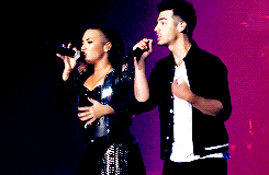 Useyourmelody-Deactivated201503:  Demi And Joe Performing This Is Me In The Staples