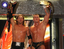 rwfan11:  Ratred-RKO &gt;&gt;&gt; Edge and Randy Orton  ….don’t even get me started on how hot this team was! And this was when Orton was THE shit! No one was hotter than Orton during this time! 