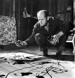 parkavenuearmory:Happy Birthday Jackson Pollock! In honor of Jack the Dripper’s 103 bday today, watch this comprehensive documentary about the abstract expressionist.  (Paintings: Tiger (Number 3, 1949), Number 31 (1950), Mural (1943), 3rd photo: Jackson