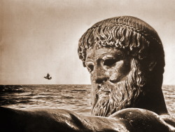 Hellasinhabitants:  Bronze Statue Of Poseidon, Greek God Of The Sea Photograph By